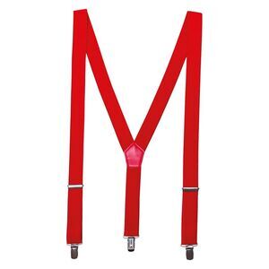 Premier Clip-On Trouser Braces / Red